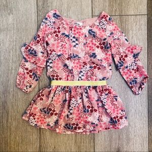 EPIC THREADS 3/4 SLEEVE DRESS FLORAL 3T
